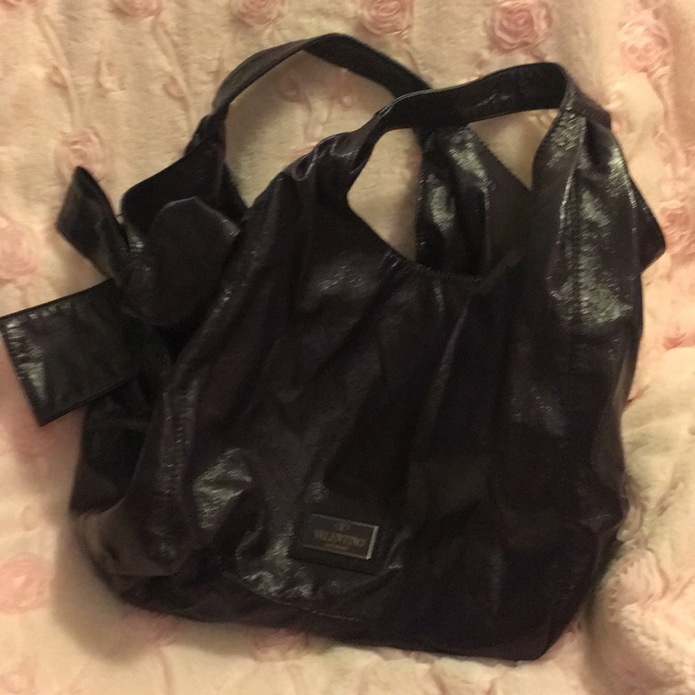 Dark purple Valentino side now purse